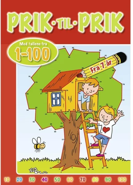 Prik til prik: 1-100 (Legehus) - Hobby - booklet