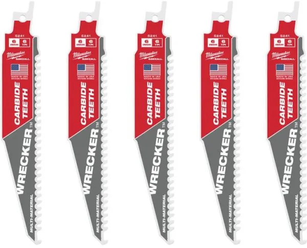 Hoja de sierra sable Milwaukee TCT WRE 150/6T 5 uds