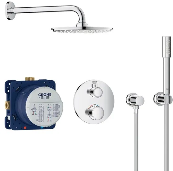 Grohe Grohtherm conjunto de ducha con Rainshower Cosmopolitan 210, cromo