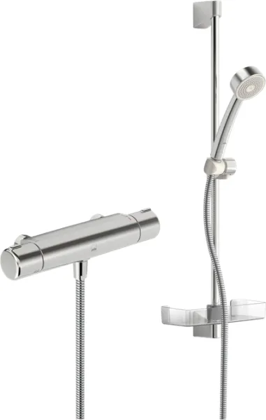 Conjunto de ducha Oras Apollo con grifo termostático Nova, cromo