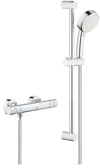 Grohe Tempesta Cosmopolitan 100 conjunto de ducha con grifo de ducha Grohtherm 800 Cosmopolitan, cromo