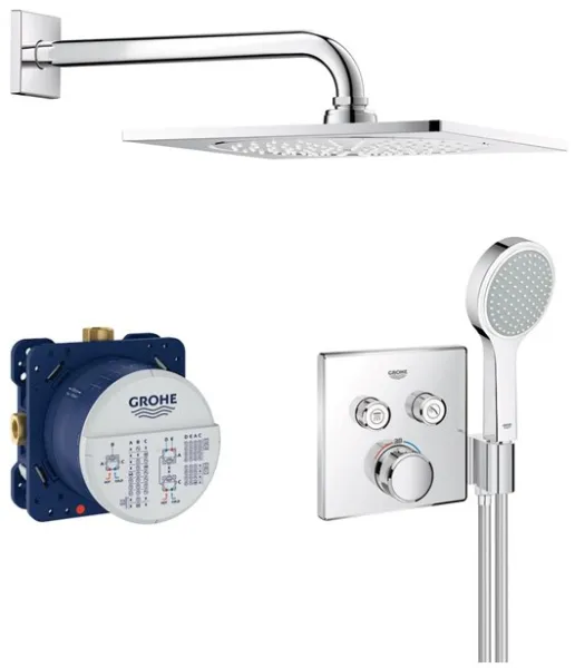 Grohe Grohtherm SmartControl Conjunto de ducha con cabezal de ducha, cromo