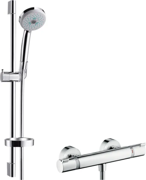 Hansgrohe Croma 100 conjunto de ducha con grifo de ducha Ecostat Comfort, cromo