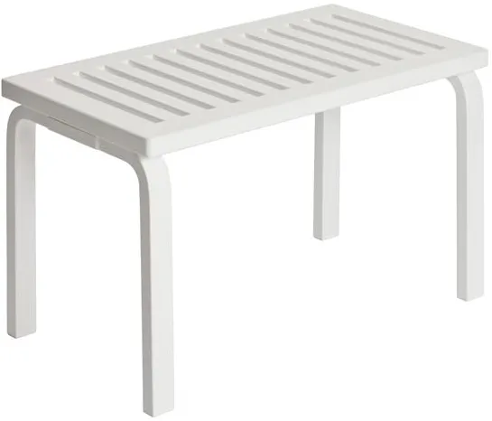 artek 153 Banco Tamaño B L72,5 cm Abedul lacado blanco