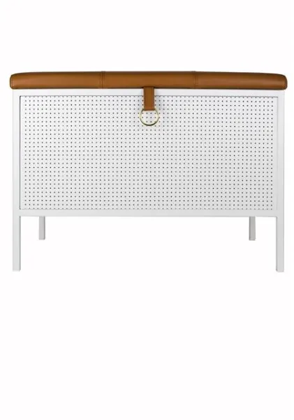 Banco de almacenamiento Maze Frank Blanco/Marrón