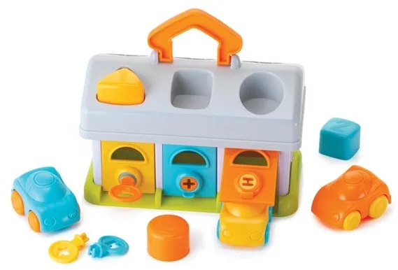 B-Kids Infantino Garaje con 3 coches y llaves