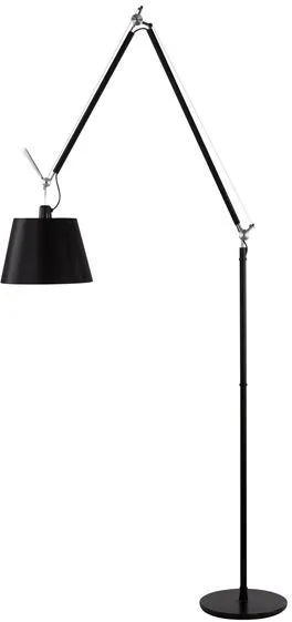 Lámpara de pie Artemide Tolomeo Mega Negra Pantalla de 32 cm