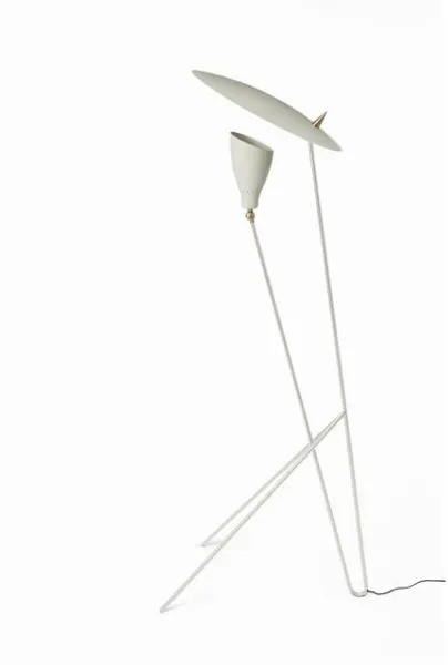 Warm Nordic Silhouette Lámpara de pie Blanco Cálido