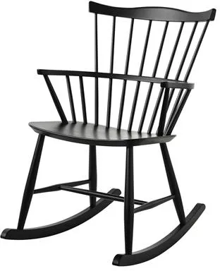 FDB Møbler J52G Mecedora Negra