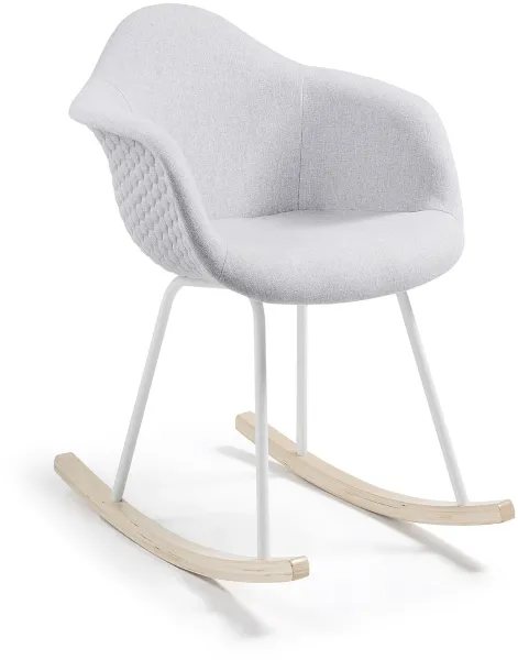 Kevya, Mecedora, gris/natural, tela