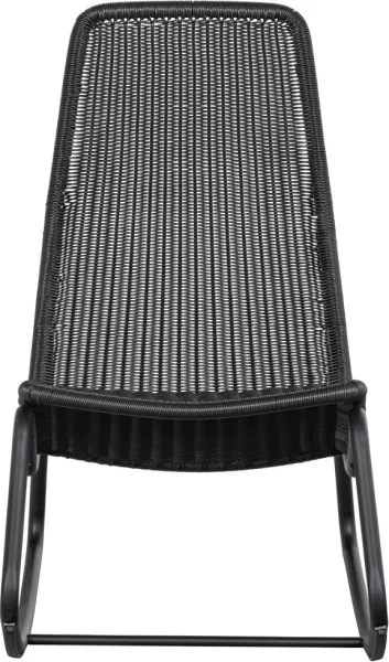 Tom, Silla mecedora de exterior, negra