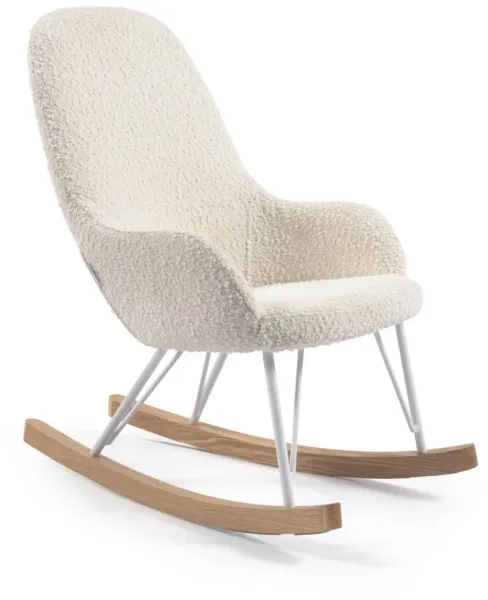 Joey, Mecedora, blanca, tela
