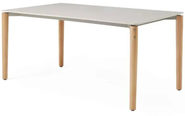 Vipp718 Open-Air Mesa de comedor 157 cm Cerámica/Roble