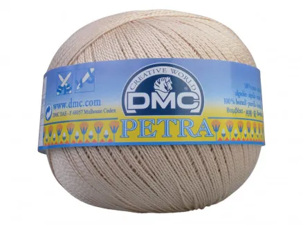 DMC Petra nº 8 Hilo de ganchillo Unicolor 5712 Trigo Claro