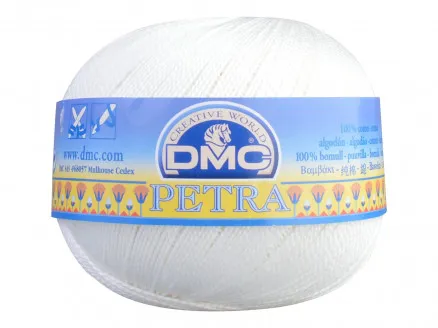 DMC Petra nº 8 Hilo de ganchillo Unicolor 54460 Crudo