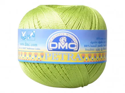 DMC Petra nº 5 Hilo de ganchillo Unicolor 5907 Verde manzana