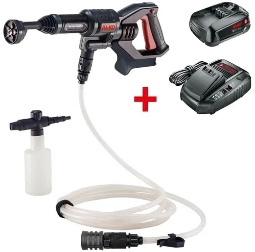 AL-KO Limpiadora de alta presión a batería PW 1850 18 V incl. batería y cargador