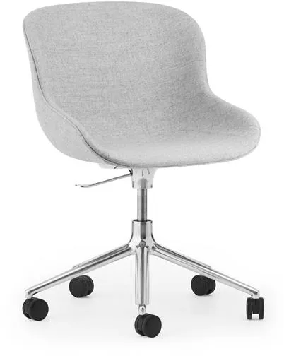 Normann Copenhagen Hyg Silla de Oficina con Ruedas Tapizada Aluminio/Synergy LDS16