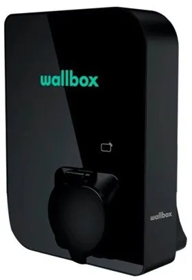 Caja de carga Wallbox Copper SB con Wi-Fi 11 kW Tipo 1 y 2, negro