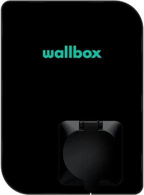 Caja de carga Wallbox Copper SB con Wi-Fi 22 kW Tipo 1 y 2, negro