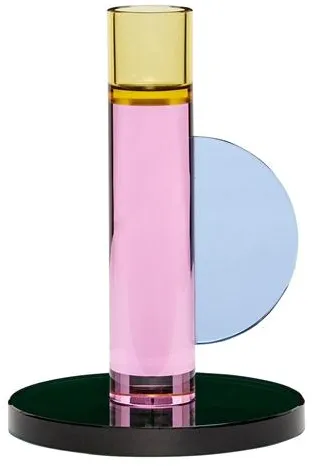 Hübsch Astro Candelabro Rosa