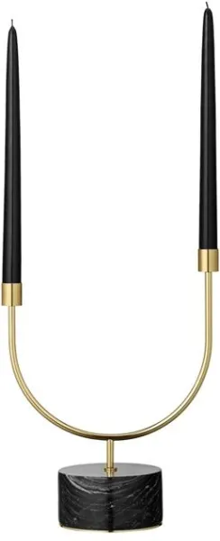 AYTM GRASIL Candelabro Negro/Dorado