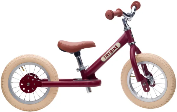 Bicicleta de equilibrio, 2 ruedas, Vintage Rojo