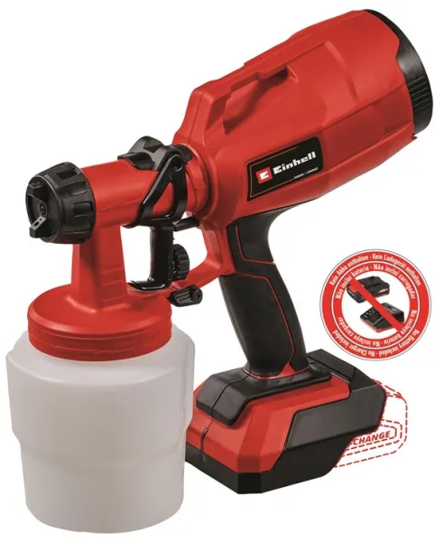Einhell TC-SY 18/60 Li pulverizadora de pintura a batería de 18 voltios sin batería ni cargador