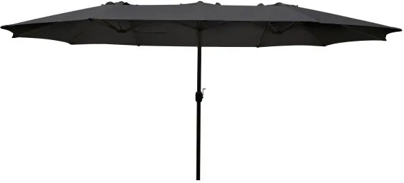 Parasol doble gris oscuro 220x400cm