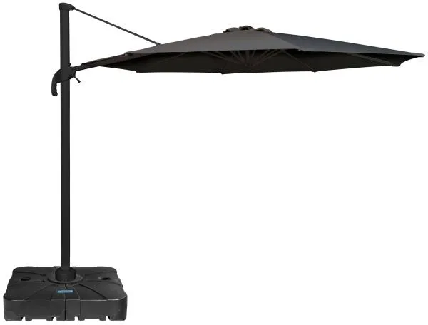Sombrilla Roma con rotación gris oscuro 3m