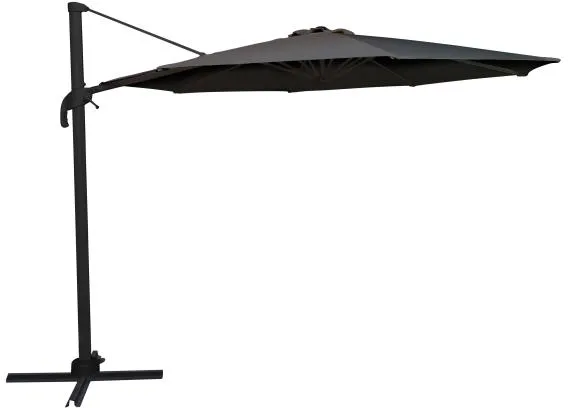 Parasol Roma con rotación gris 3m