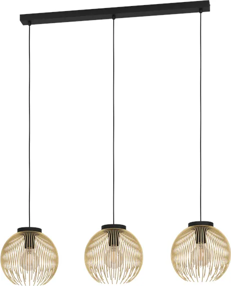 EGLO Venezuela Mesa larga 3Xe27 L935 Oro