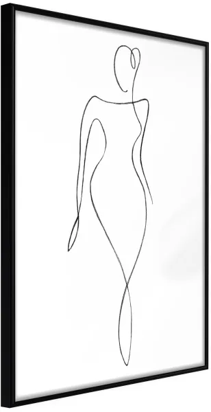 ARTGEIST Póster con marco - Impeccable Figure Dorado 40x60