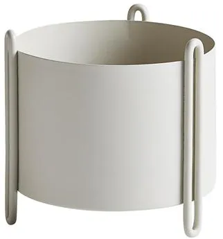 Woud Pidestall Maceta Pequeña Gris