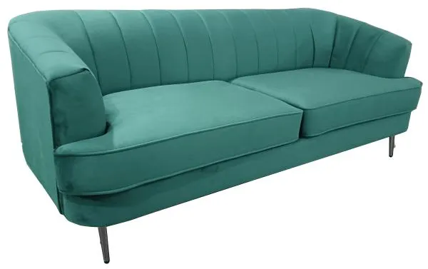 Homeville Andria 3 pers. terciopelo verde 200x89x79cm