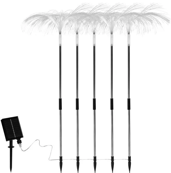 Estaca solar en blanco cálido