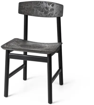 Silla de comedor Mater Conscious BM3162 Haya negra/Coffee negra