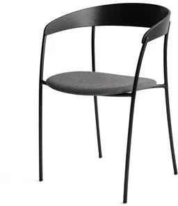 New Works Missing Silla de comedor con reposabrazos Roble negro/Remix 3 163