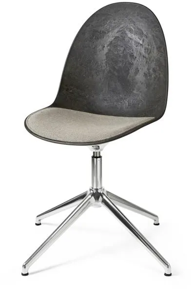 Silla de comedor Mater Eternity Swivel Aluminio Asiento tapizado 218 Beige