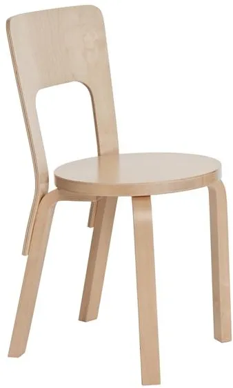 artek 66 Silla de comedor Abedul