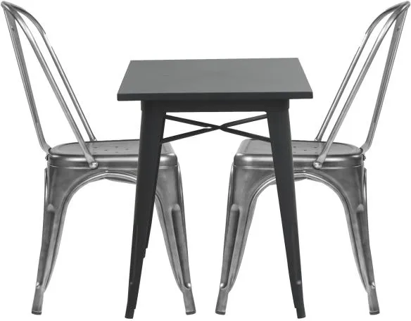 Homeville LaCroix negro/acero claro