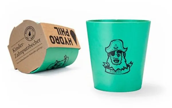 Vaso para cepillos de dientes infantil Hydrophil Organic Beauty (1 ud)