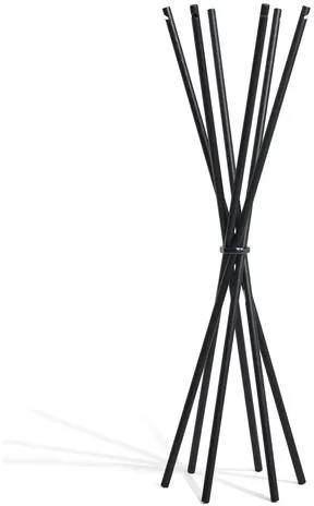 Møbel Copenhagen Coat Perchero de madera de fresno lacado en negro/Negro satinado