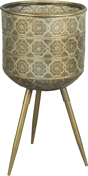 DUTCHBONE Maceta Botánica L - Latón Hierro