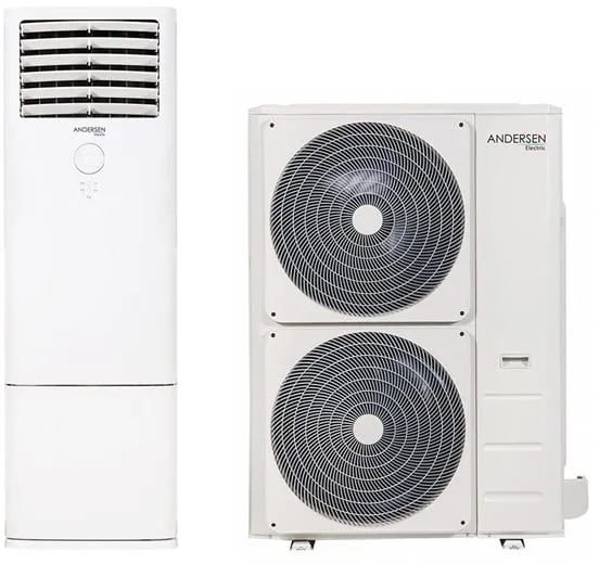 Andersen Electric Apollo 48000 bomba de calor aire/aire, 18,5 kW, 45–370 m², blanco