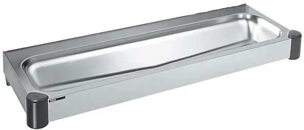 Juvel Intra juvel p12 canal de fregadero sin respaldo, desagüe central, acero inoxidable