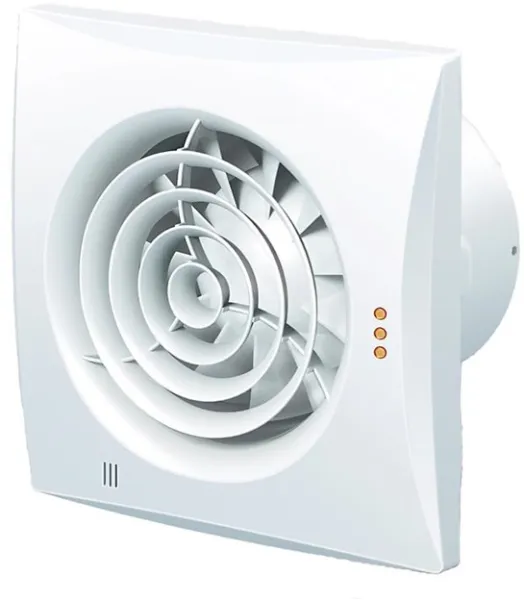 Ventilador Duka Pro 32TH control de humedad y tiempo, Ø125 mm, blanco